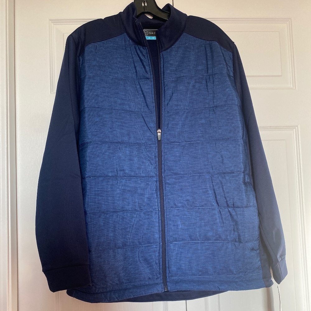 NWT PGA TOUR MENS NAVY GOLF JACKET LARGE